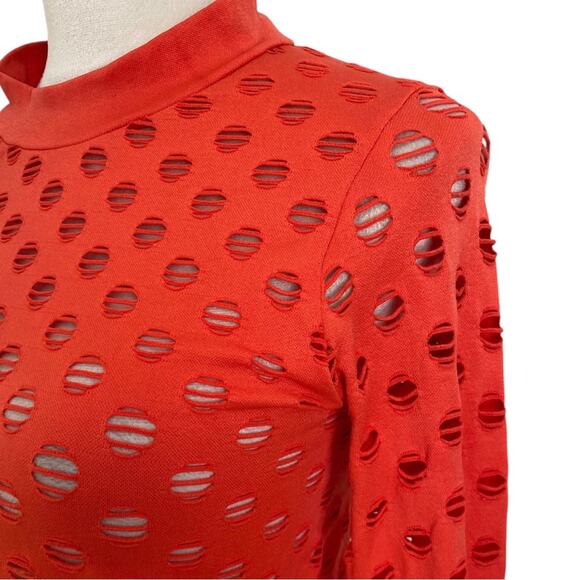 ANWND Cutout Clubbing Long Sleeve Top Orange - Picture 5 of 7